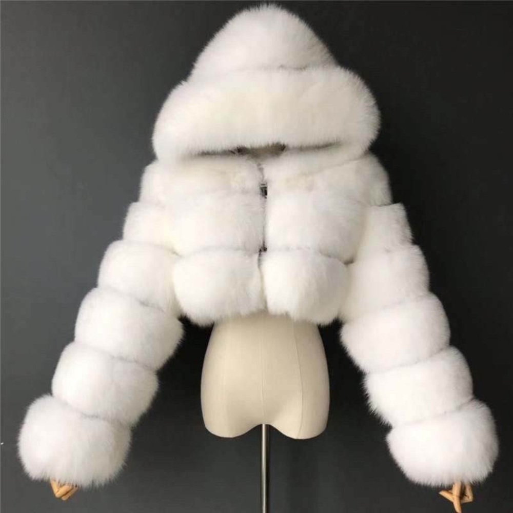 Fox Fur Crop Jacket